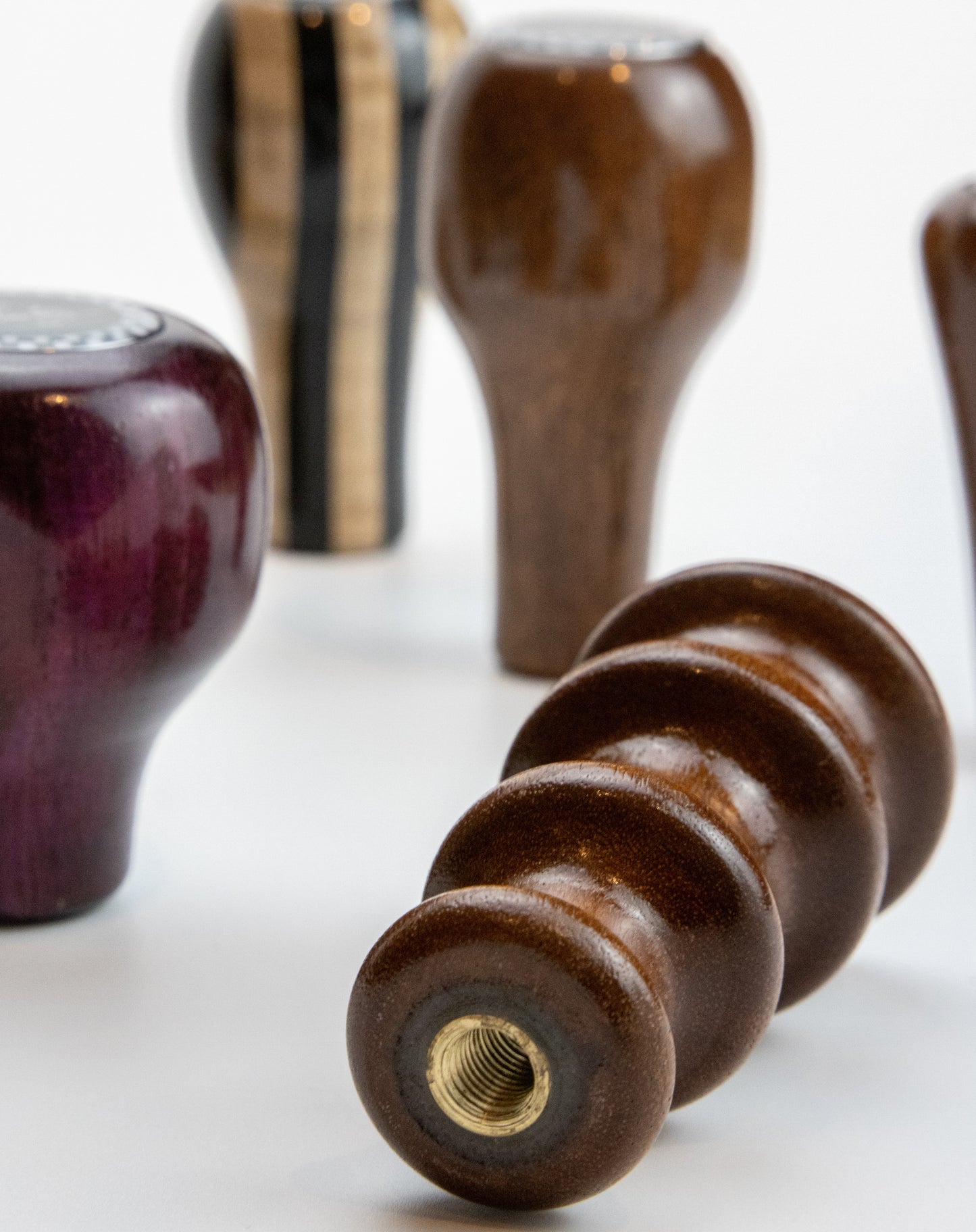 Les Leston Gear Knob Mahogany