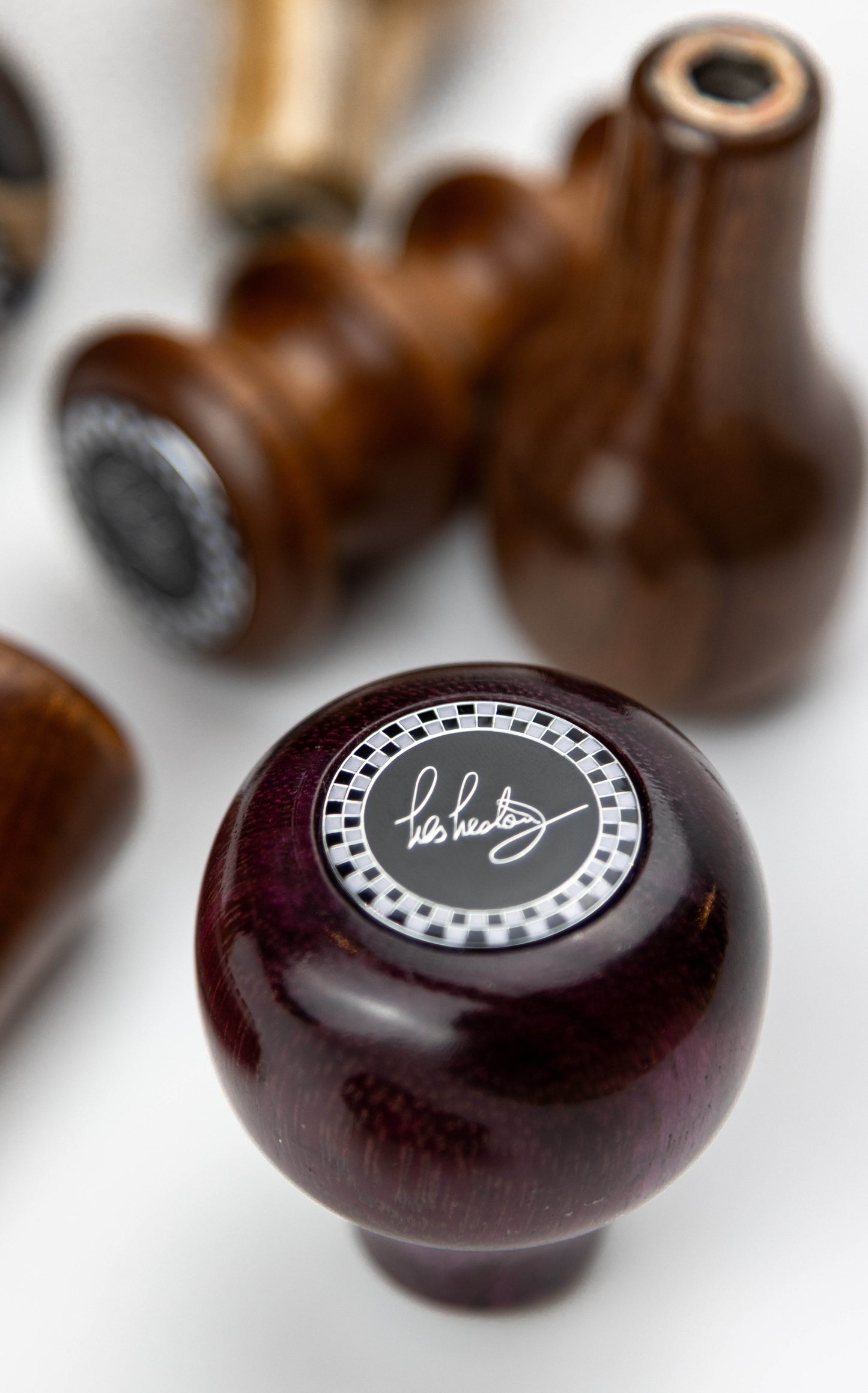 Les Leston Gear Knob Purple Heart