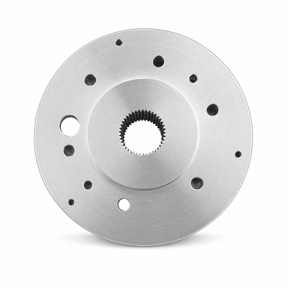 VDM style steering wheel boss precision machined in the UK for fitting original Les Leston steering wheels to period cars including Porsche 356, 904 and 906 models
