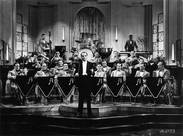 Les Leston associated with big band jazz era cultural scene shown in historic heritage image